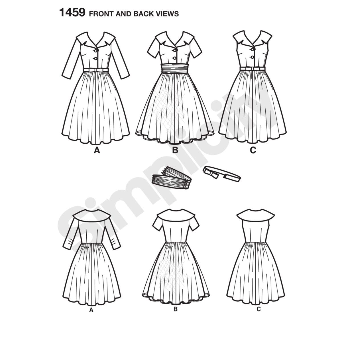 セット販売 Women's Dress Patterns Amazon.com: Simplicity Vintage Simplicity 1459 Vintage